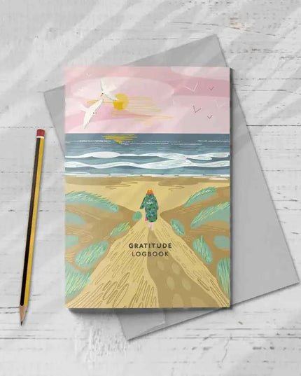 Gratitude Logbook - Over the Dunes Cover