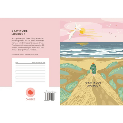 Gratitude Logbook - Over the Dunes Cover