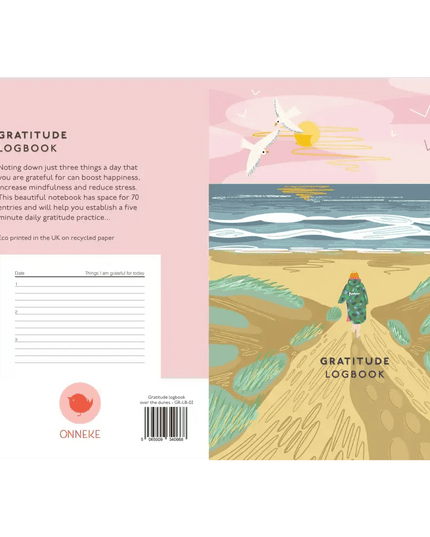 Gratitude Logbook - Over the Dunes Cover