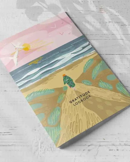 Gratitude Logbook - Over the Dunes Cover
