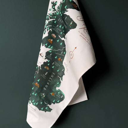 Great British Road Trip Tea Towel