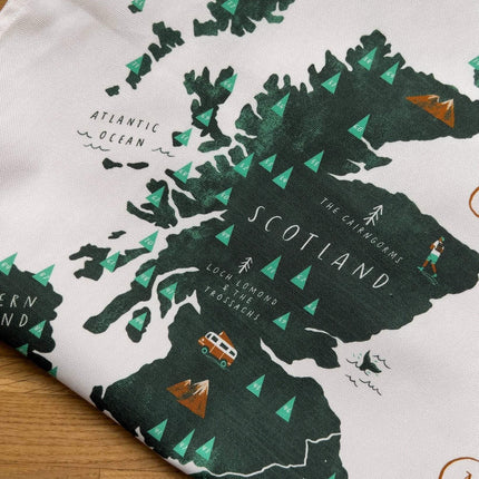 Great British Road Trip Tea Towel