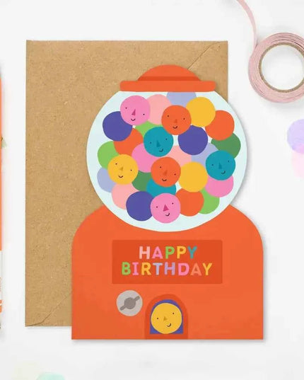 Gumball Machine Birthday Card