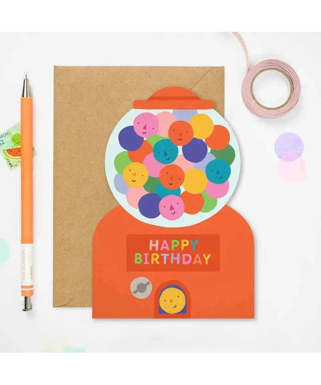 Gumball Machine Birthday Card