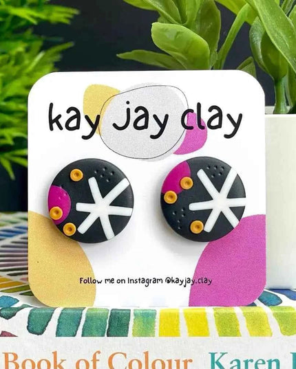 Handmade Polymer Clay Stud Earrings