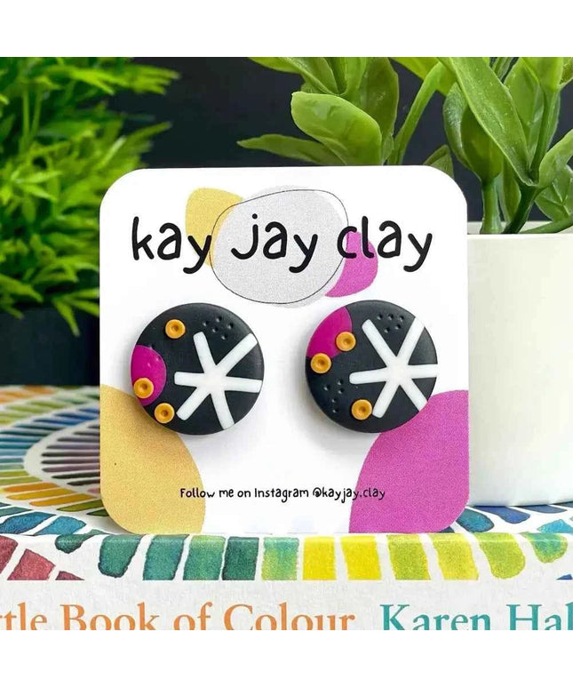 Handmade Polymer Clay Stud Earrings