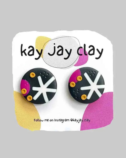 Handmade Polymer Clay Stud Earrings