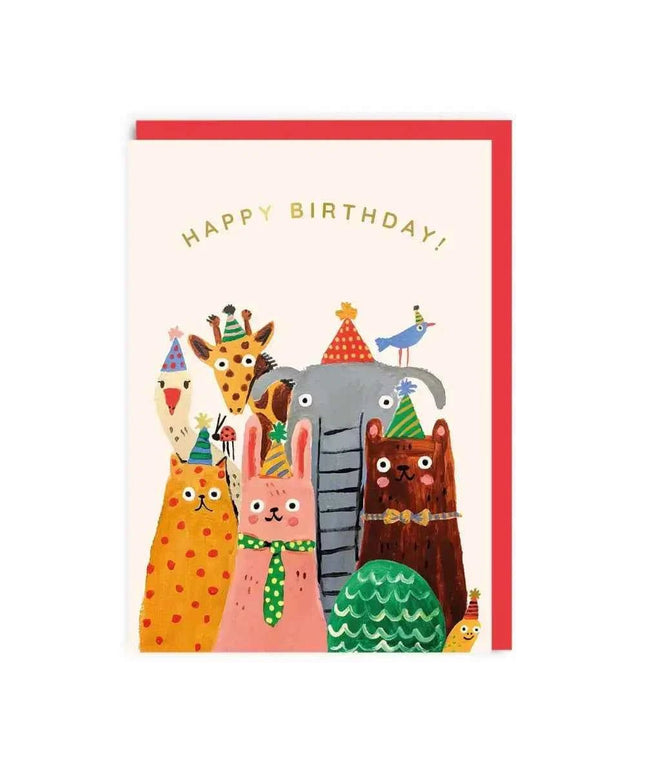 Happy Birthday Animals Greeting Card