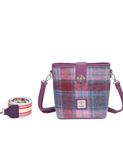 Harris Tweed Fuchsia Shoulder Bag Purple