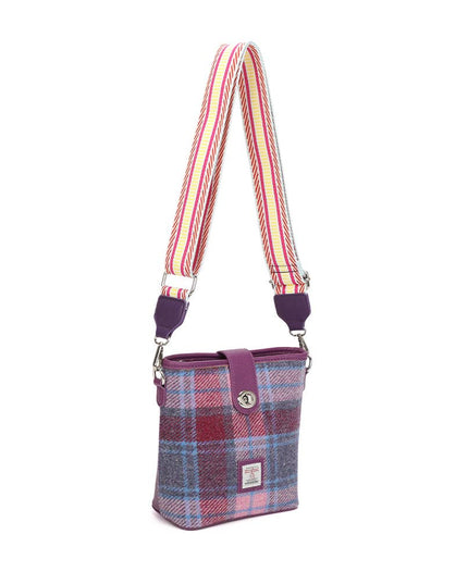 Harris Tweed Fuchsia Shoulder Bag Purple