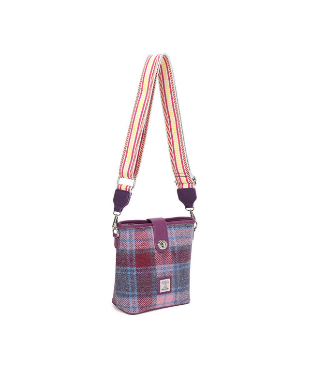 Harris Tweed Fuchsia Shoulder Bag Purple