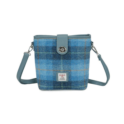 Harris Tweed Skye Blue Shoulder Bag - Blue