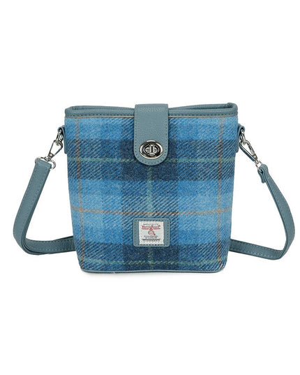 Harris Tweed Skye Blue Shoulder Bag - Blue
