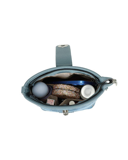 Harris Tweed Skye Blue Shoulder Bag - Blue
