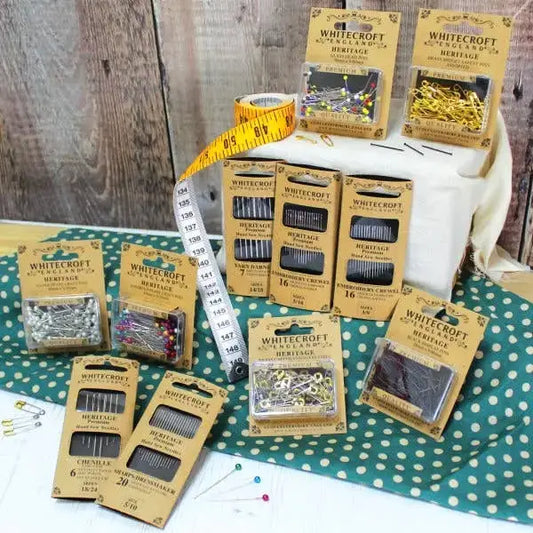 Heritage Glass Head Pins 48 x 0.80mm - 10 cards of 50