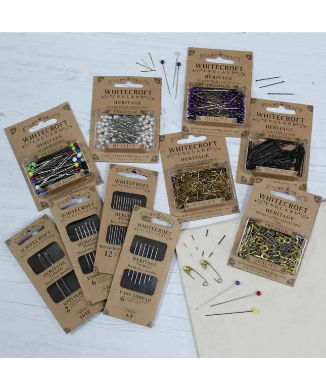 Heritage Pearl Head Pins Assorted colours