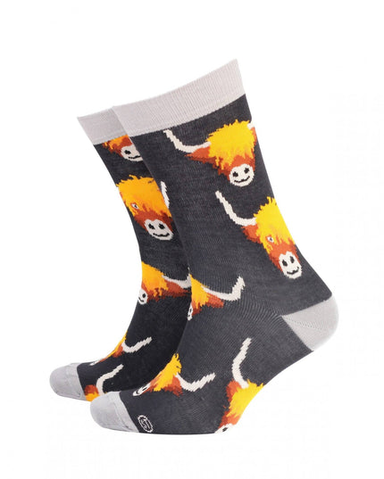 Highland Cows - Mens Bamboo Socks