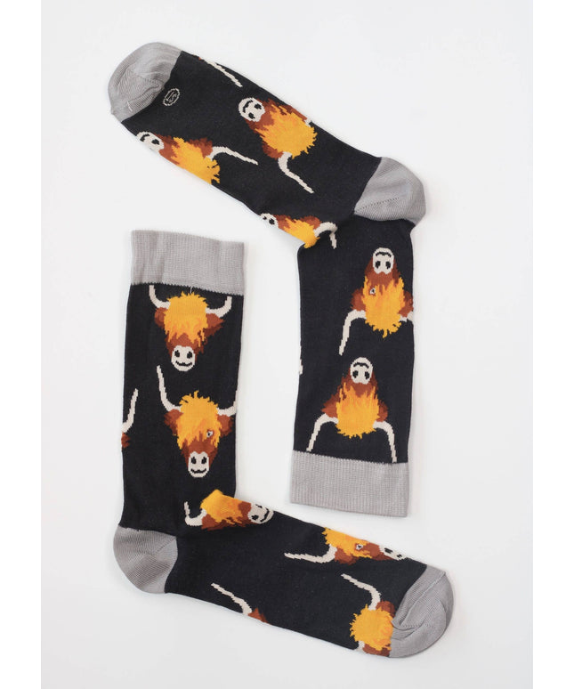 Highland Cows - Mens Bamboo Socks