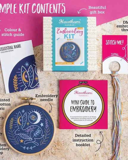 Highland Hike Mini Embroidery Kit | Complete Craft Kit for Beginners