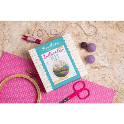 Highland Hike Mini Embroidery Kit | Complete Craft Kit for Beginners