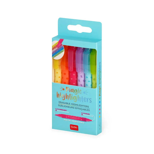 Pack of Magic highlighters with colorful caps on a white background