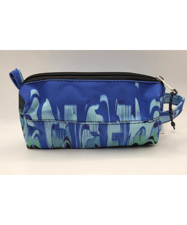 Hype Pencil Case - Blue Paint Flow
