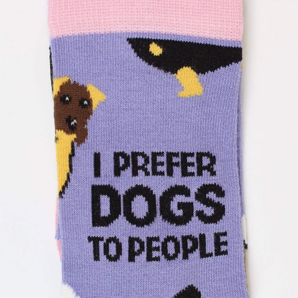 I prefer dogs to people - Women's Bamboo Socks