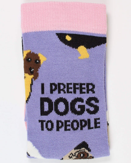 I prefer dogs to people - Women's Bamboo Socks