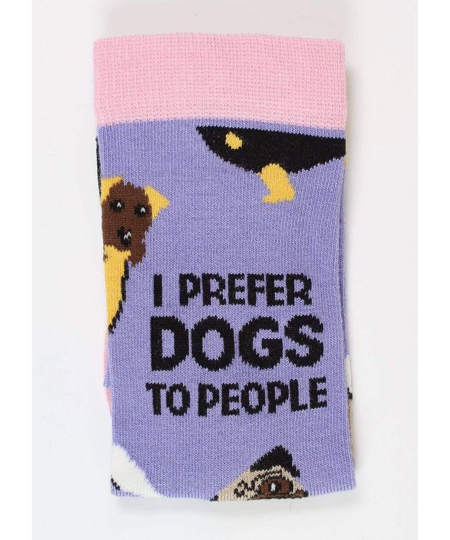 I prefer dogs to people - Women's Bamboo Socks