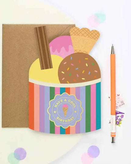 Ice-Cream Birthday Card | Cool Birthday Card