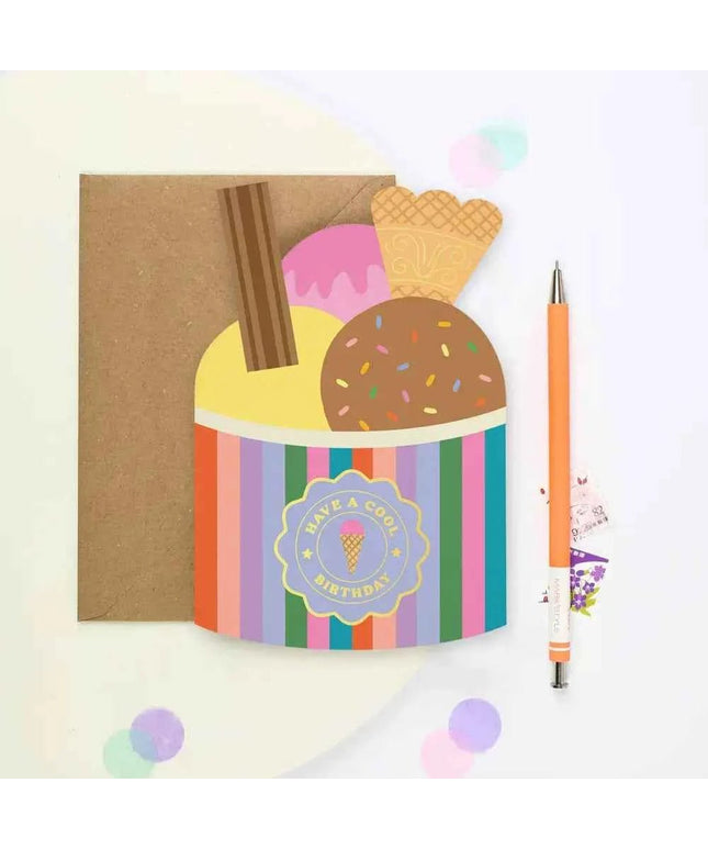 Ice-Cream Birthday Card | Cool Birthday Card