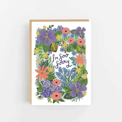 I'm Soo Sorry greetings card - blank inside