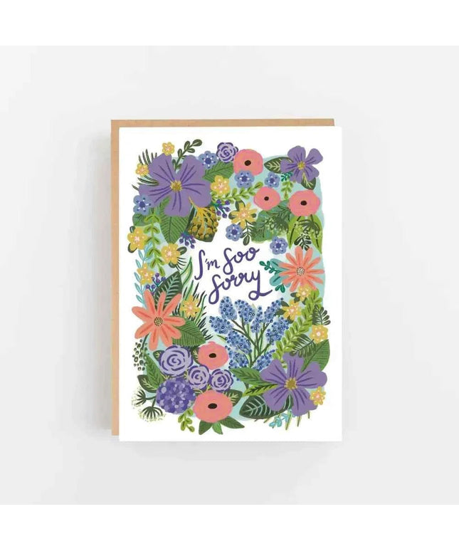 I'm Soo Sorry greetings card - blank inside