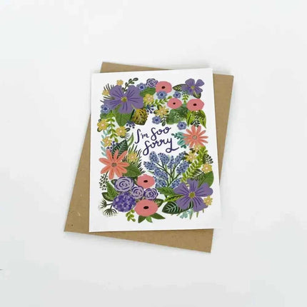 I'm Soo Sorry greetings card - blank inside