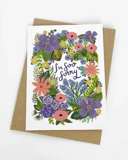 I'm Soo Sorry greetings card - blank inside