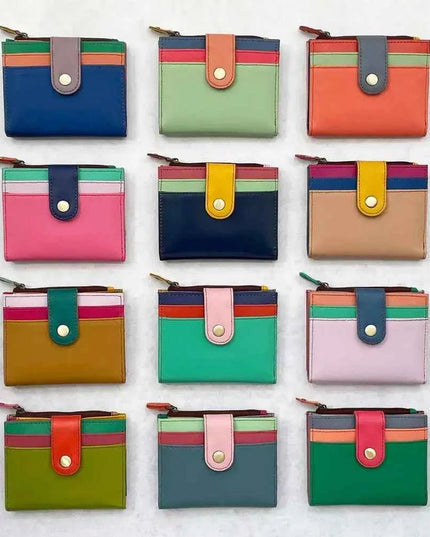 Iman Recycled Leather Small Clutch Purse