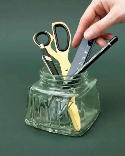 Green Tinted  Victorian style Inkwell Pen Pot