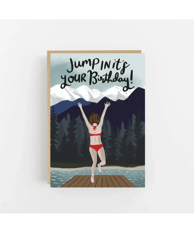 Jump In It's Your Birthday Card