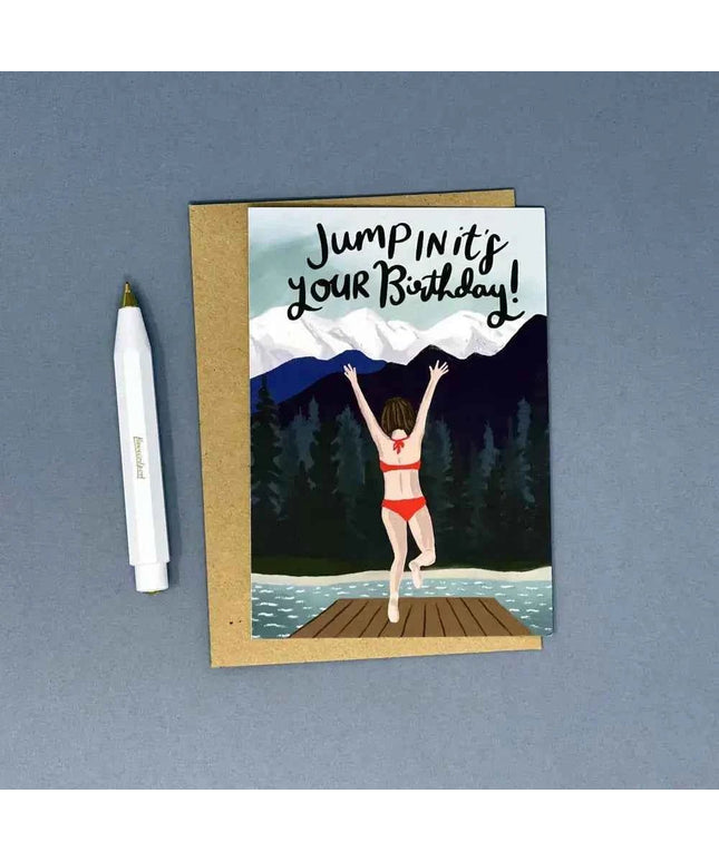 Jump In It's Your Birthday Card