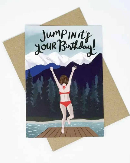 Jump In It's Your Birthday Card