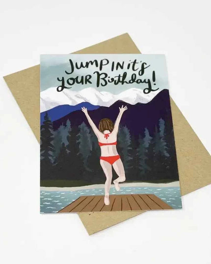 Jump In It's Your Birthday Card