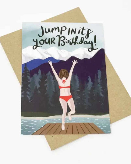 Jump In It's Your Birthday Card