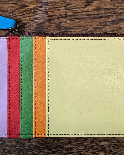 Kanga Recycled Leather Card Purse Pale Yellow