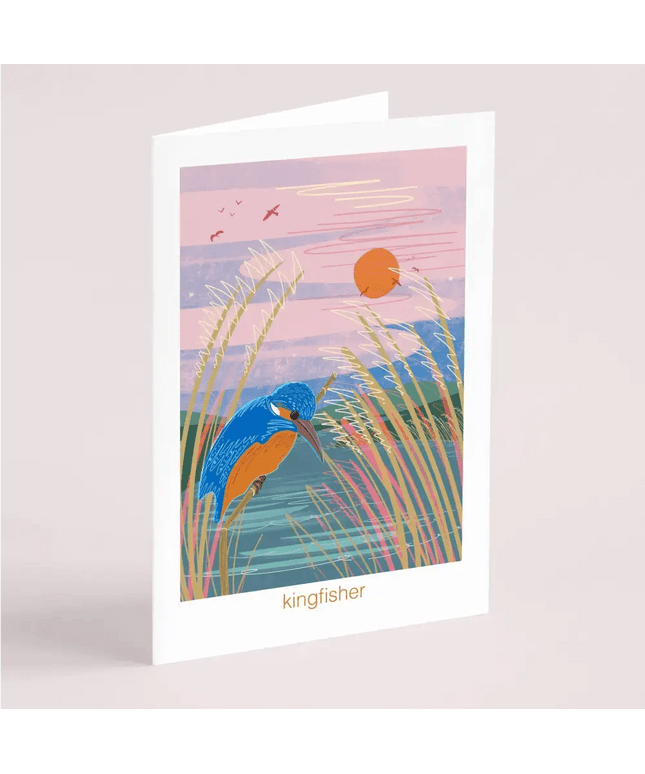 Kingfisher - greeting card