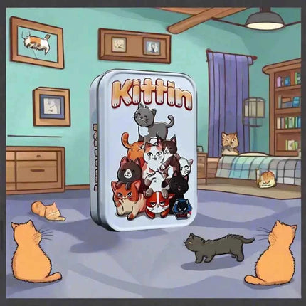 Kittin Board Game. A family game for 2-8 Players.