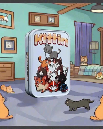 Kittin Board Game. A family game for 2-8 Players.