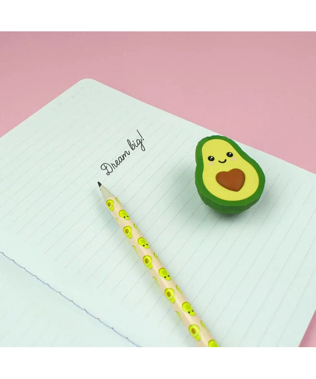 Legami Avocado Eraser - Let's Avocuddle