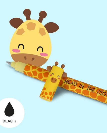 Legami Erasable Pen - Giraffe themed pen