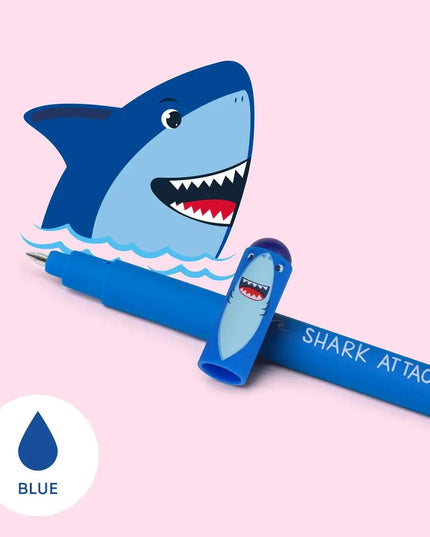 Legami Erasable Pen - Shark themed pen