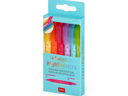 Legami Magic Highlighters -Set of 6 erasable highlighters